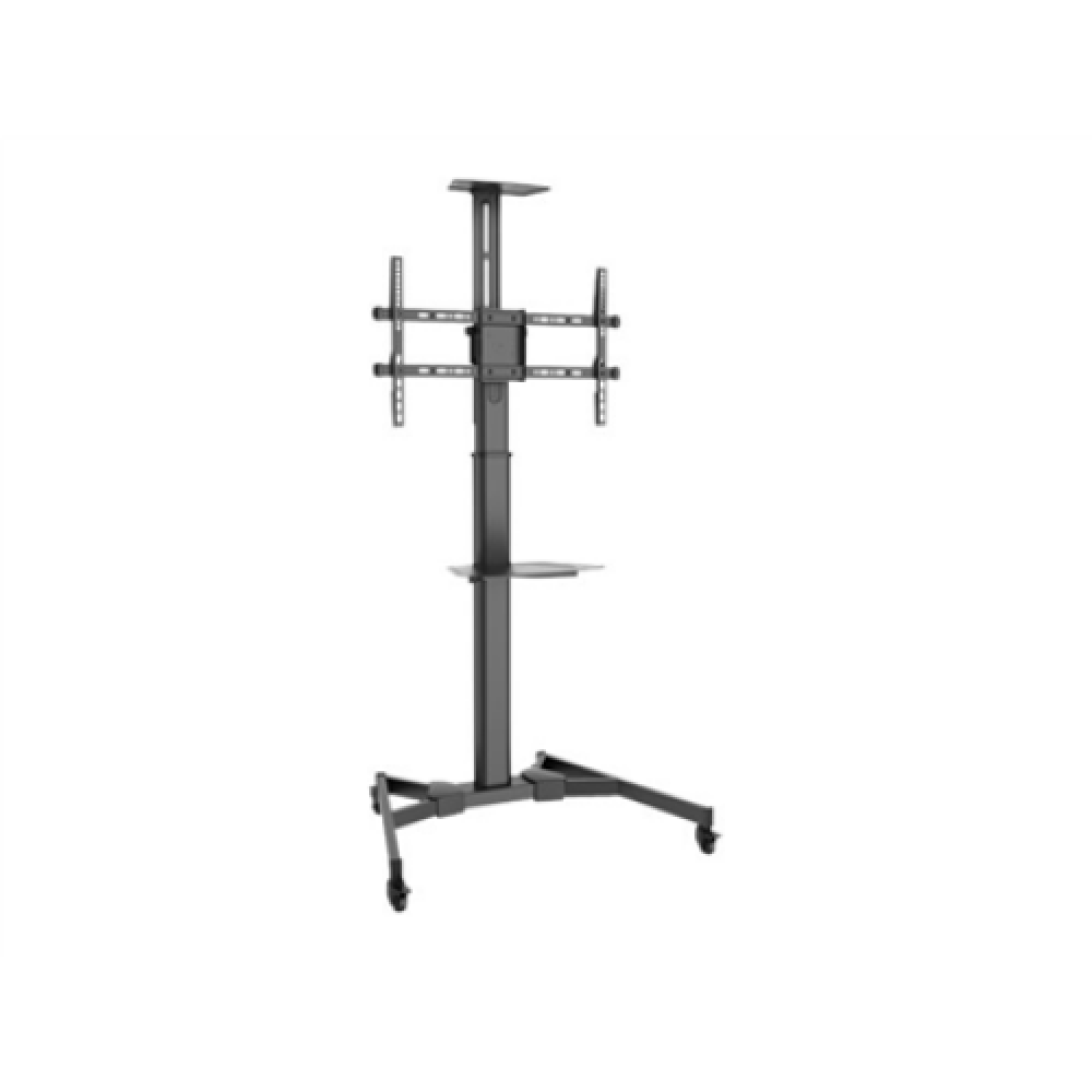 Digitus , Floor stand , TV-Cart for screens up to 70, max. 50kg wheelbase, VESA max. 600x400 , Tilt , 37-70 , Maximum weight (capacity) 50 kg , Black