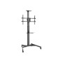 Digitus , Floor stand , TV-Cart for screens up to 70, max. 50kg wheelbase, VESA max. 600x400 , Tilt , 37-70 , Maximum weight (capacity) 50 kg , Black