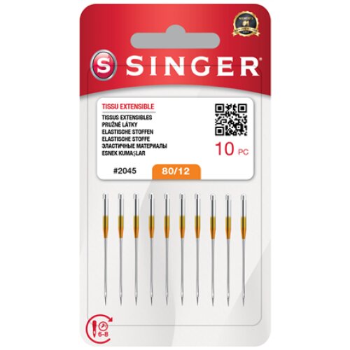 Singer , Needle, 2045 SZ12 BLST W/10