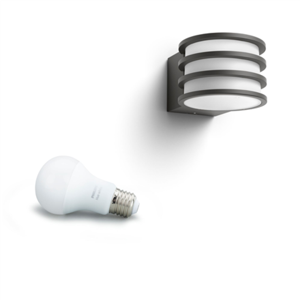 Philips Hue Lucca Wall Lantern , E27 , 9 W , Warm white