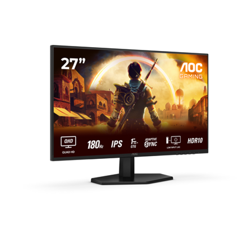 AOC Q27G42XE , 27 , IPS , QHD , 16:9 , 180 Hz , 1 ms , 2560 x 1440 pixels , 300 cd/m² , HDMI ports quantity 2 , Black