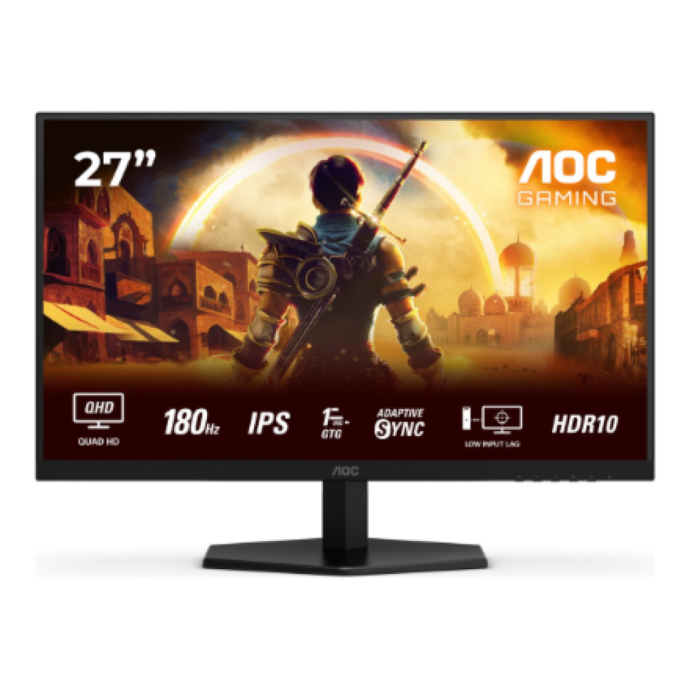 AOC Q27G42XE , 27 , IPS , QHD , 16:9 , 180 Hz , 1 ms , 2560 x 1440 pixels , 300 cd/m² , HDMI ports quantity 2 , Black
