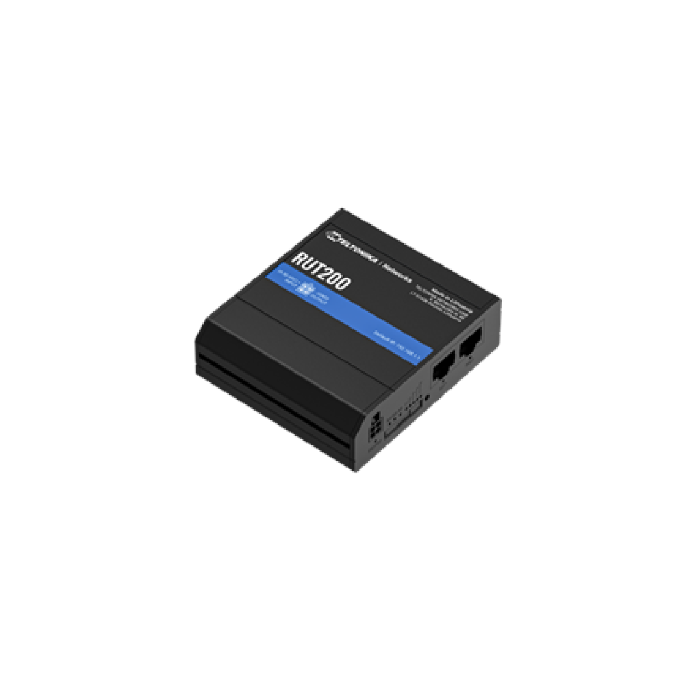Teltonika LTE Cat 4 Router , RUT200 , 802.11n , 10/100 Mbit/s , Ethernet LAN (RJ-45) ports 2 , Mesh Support No , MU-MiMO No , No mobile broadband