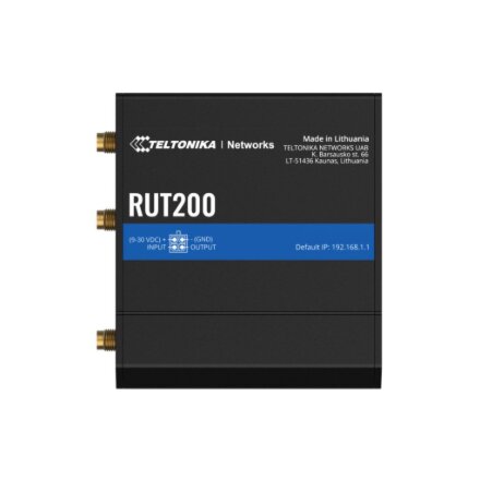 Teltonika , LTE Cat 4 Router , RUT200 , 802.11n , 10/100 Mbit/s , Mesh Support No , MU-MiMO No , No mobile broadband