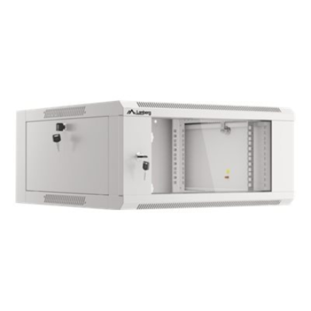 Lanberg Rack cabinet 19 wall-mounted 4U 600 fast assembly (flat pack), grey , Lanberg