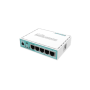 Mikrotik Wired Ethernet Router (No Wifi) RB750Gr3, hEX, Dual Core 880MHz CPU, 256MB RAM, 16 MB (MicroSD), 5xGigabit LAN, USB, PCB and Voltage temperature monitor, Beeper, IP20, Plastic Case, RouterOS L4 , Ethernet Router hEX , RB750Gr3 , No Wi-Fi , Mbit/s