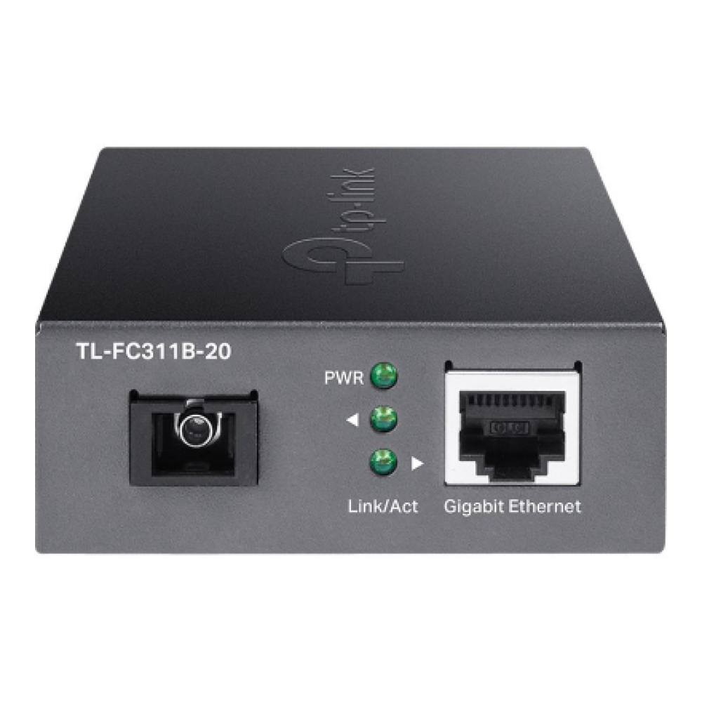 TP-LINK , Gigabit Single-Mode WDM Media Converter , TL-FC311B-20 , Gigabit SC Fiber Port , 10/100/1000 Mbps RJ45 Port (Auto MDI/MDIX)