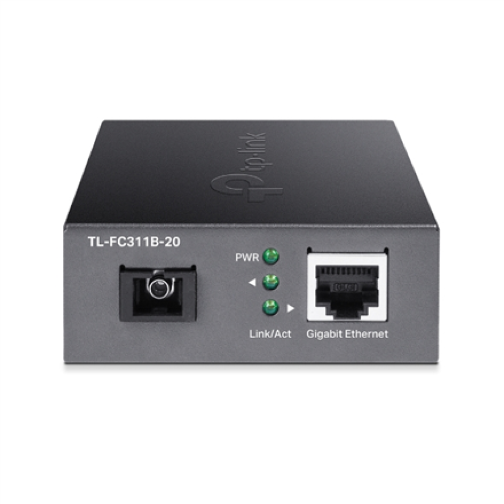 TP-LINK , Gigabit Single-Mode WDM Media Converter , TL-FC311B-20 , Gigabit SC Fiber Port , 10/100/1000 Mbps RJ45 Port (Auto MDI/MDIX)