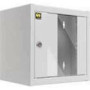NETRACK 010-045-300-011 wall-mounted cabinet 10inch 4.5U/300 mm grey glass door