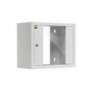 NETRACK ECO-Line wall cabinet 10inch 6U/300 mm - gray glass door