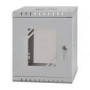 NETRACK ECO-Line wall cabinet 10inch 6U/300 mm - gray glass door