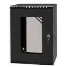 NETRACK ECO-Line wall cabinet 10inch 9U/300 mm - gray glass door