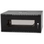 NETRACK Hanging cabinet ECO-Line Rack 19inch 4U / 350mm - black glass door