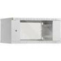 NETRACK 019-045-400-011 wall-mounted cabinet 19inch 4.5U/400mm glass door grey