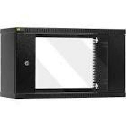 NETRACK 019-060-240-012 wall-mounted cabinet 19inch 6U/240 mm glass door graphite