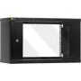 NETRACK 019-060-240-012 wall-mounted cabinet 19inch 6U/240 mm glass door graphite