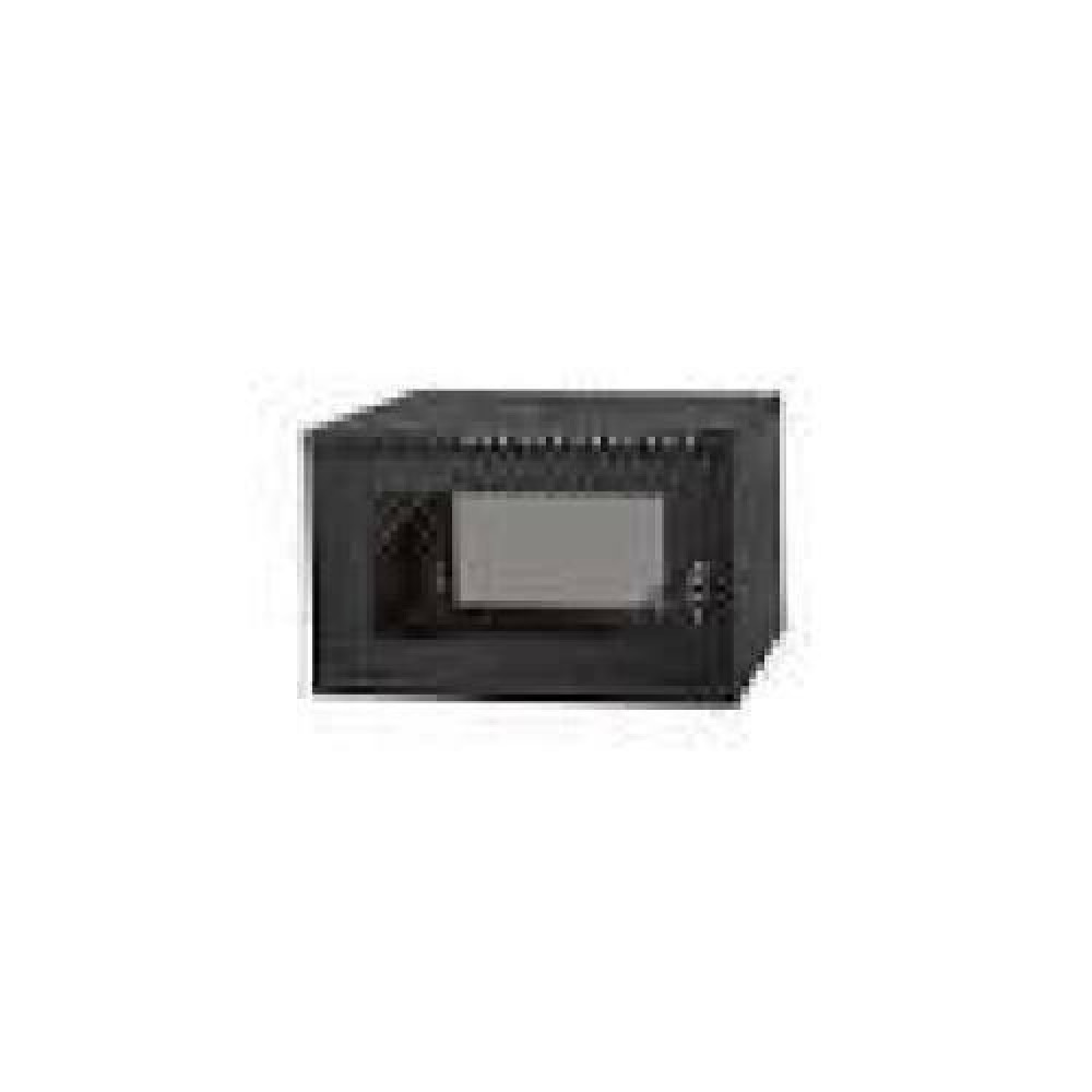 NETRACK Hanging cabinet ECO-Line Rack 19inch 6U / 350mm - black glass door