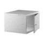 NETRACK ECO-Line Rack 19inch 6U/450mm - gray glass door