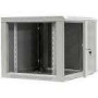 NETRACK 019-090-66-021 wall/hanging cabinet 19inch 9U/600 mm glass door grey remov. side pan.