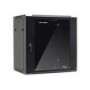 NETRACK 019-120-645-022 wall/hanging cabinet 19inch 12U/450 mm glass door black remov. side pan.