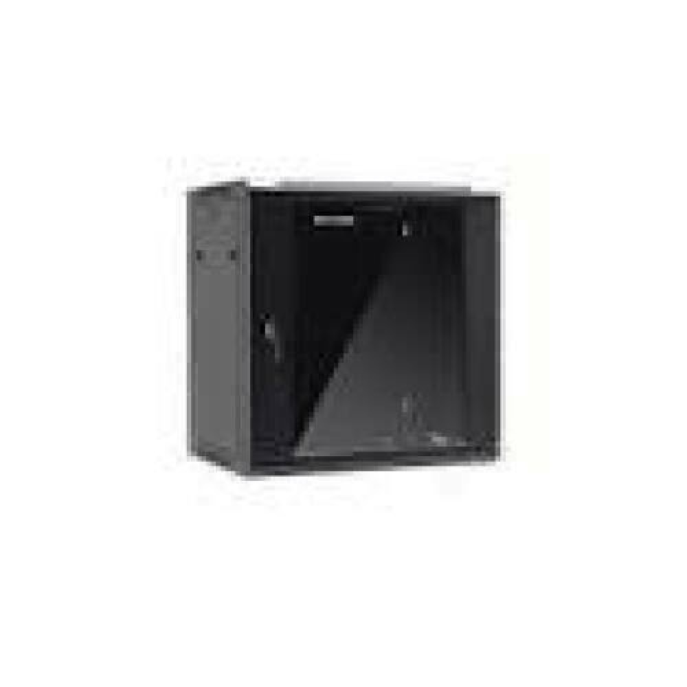 NETRACK 019-120-645-022 wall/hanging cabinet 19inch 12U/450 mm glass door black remov. side pan.