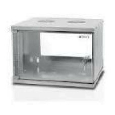 TECHLYPRO 022212 Wallmount cabinet ECO 19 6U/320 mm glass door assembled grey