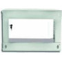 TECHLYPRO 022229 Wallmount cabinet ECO 19 6U/450 mm glass door assembled grey
