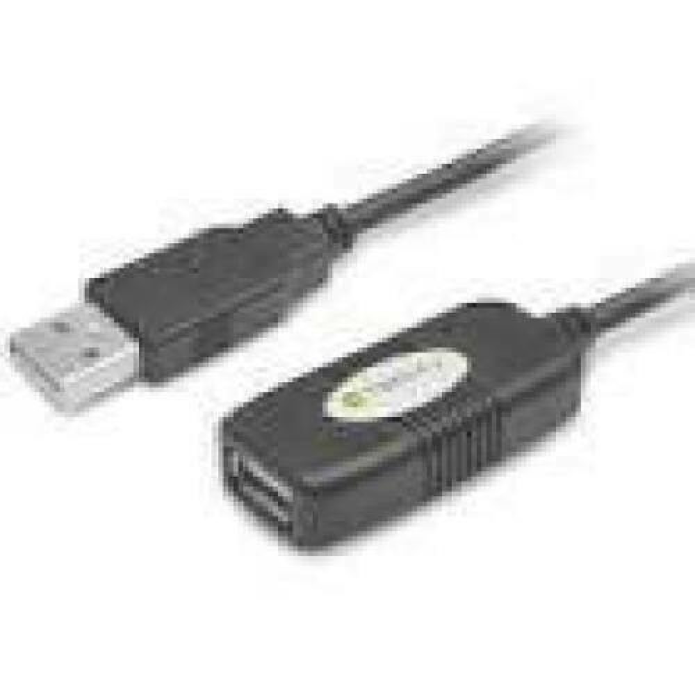 TECHLY 023646 Techly USB 2.0 active extension cable USB A/USB A M/F 10m black