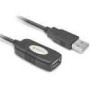 TECHLY 023646 Techly USB 2.0 active extension cable USB A/USB A M/F 10m black