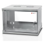 TECHLY Wall Rack Cabinet 19inch 9U prof 450 Grey Assembled