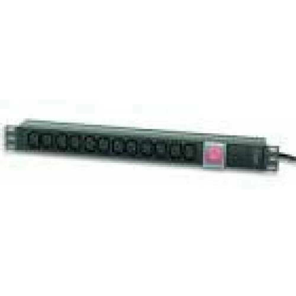 TECHLYPRO 023776 Rack 19 1U power strip for UPS 250V/16A 12x C13 sockets C20 plug