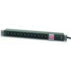 TECHLYPRO 023776 Rack 19 1U power strip for UPS 250V/16A 12x C13 sockets C20 plug