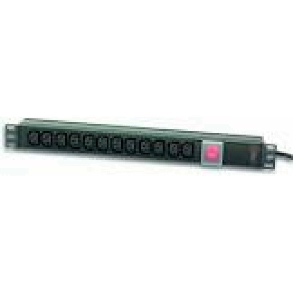 TECHLYPRO 023776 Rack 19 1U power strip for UPS 250V/16A 12x C13 sockets C20 plug