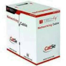 TECHLYPRO 025640 U/UTP Cat5e bulk cable 4x2 stranded 100Proc copper 305m box gray