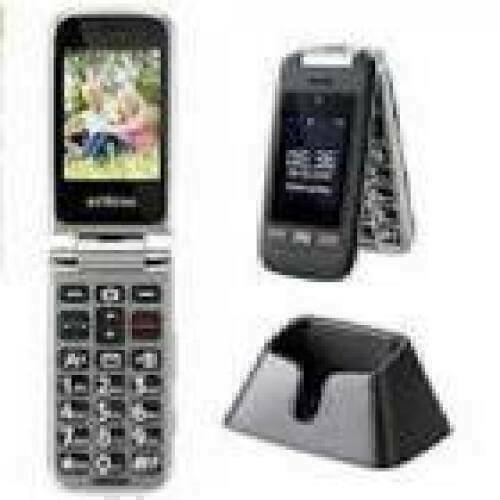 SPONGE Artfone C10 Flip Senior Phone dual LCD Dual Keypad And Dual SIM 1000mAh Red