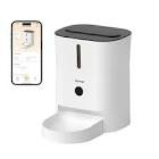 SPONGE Pet Feeder Smart Camera 3L Wi-Fi High-quality Cam Stainless steel 5V Included:Food dispenser power cord power adaptor White