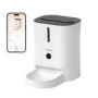 SPONGE Pet Feeder Smart DUAL High-quality camera 5L Wi-Fi Stainless steel 5V Included:Food dispenser power cord power adaptor White