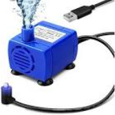 SPONGE Pet Fountain Triple water filtration 1.8L Quiet pump operation Included Set:Water fountain power cord power supply Black