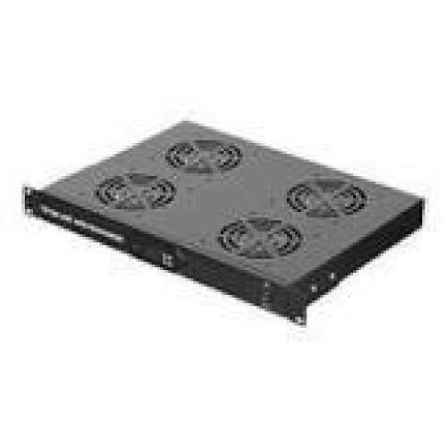 NETRACK 100-005-001-021 rack-mounted fans 19inch 4F with cable and thermostat black