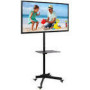 TECHLY 100730 Mobile stand for TV LCD/LED/Plasma 23-55 25kg VESA tilting with shelf