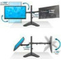 TECHLY Double Joint Monitor Arm for 2 Monitors 13-32inch with base