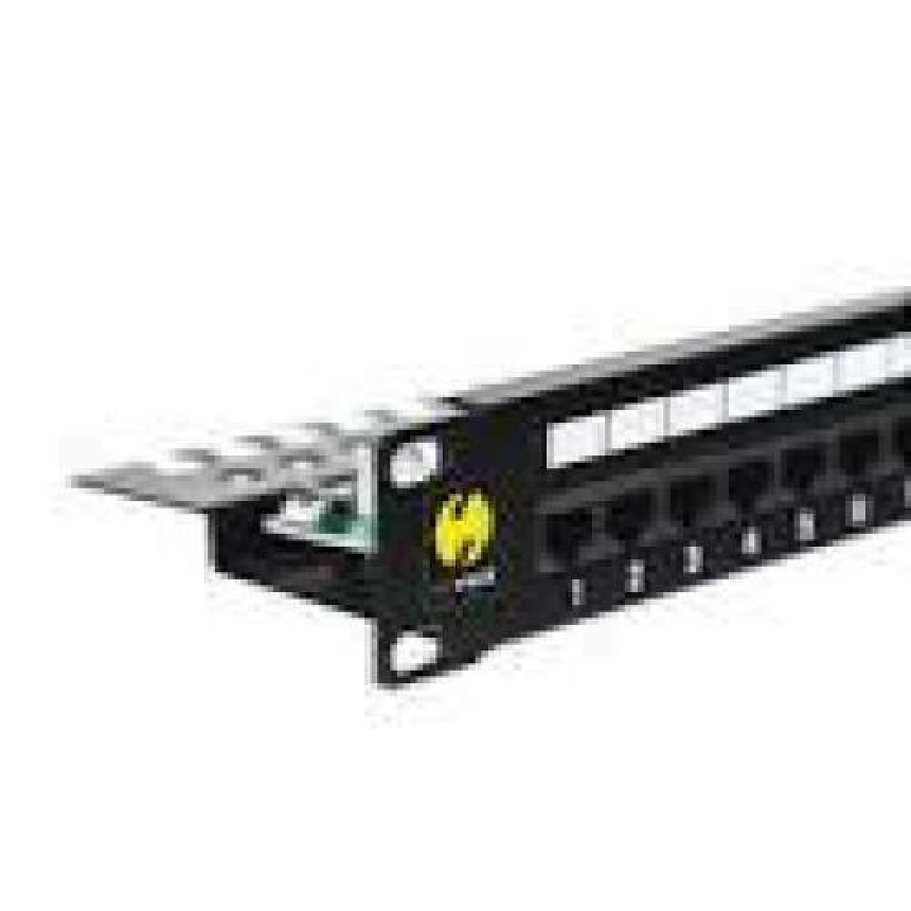 NETRACK 104-01 patch panel 19inch 24-ports cat. 5e UTP with shelf