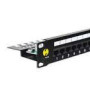 NETRACK 104-01 patch panel 19inch 24-ports cat. 5e UTP with shelf