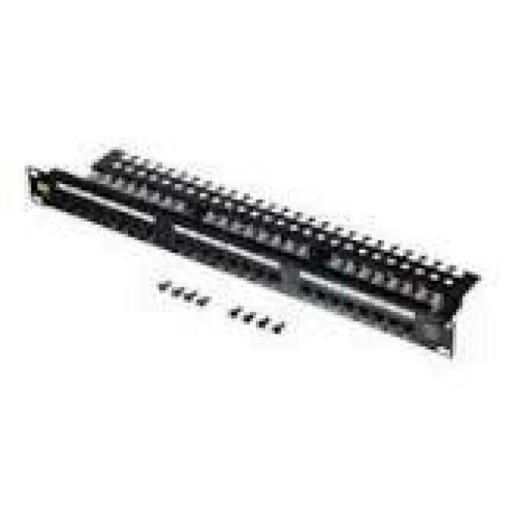 NETRACK 104-01 patch panel 19inch 24-ports cat. 5e UTP with shelf