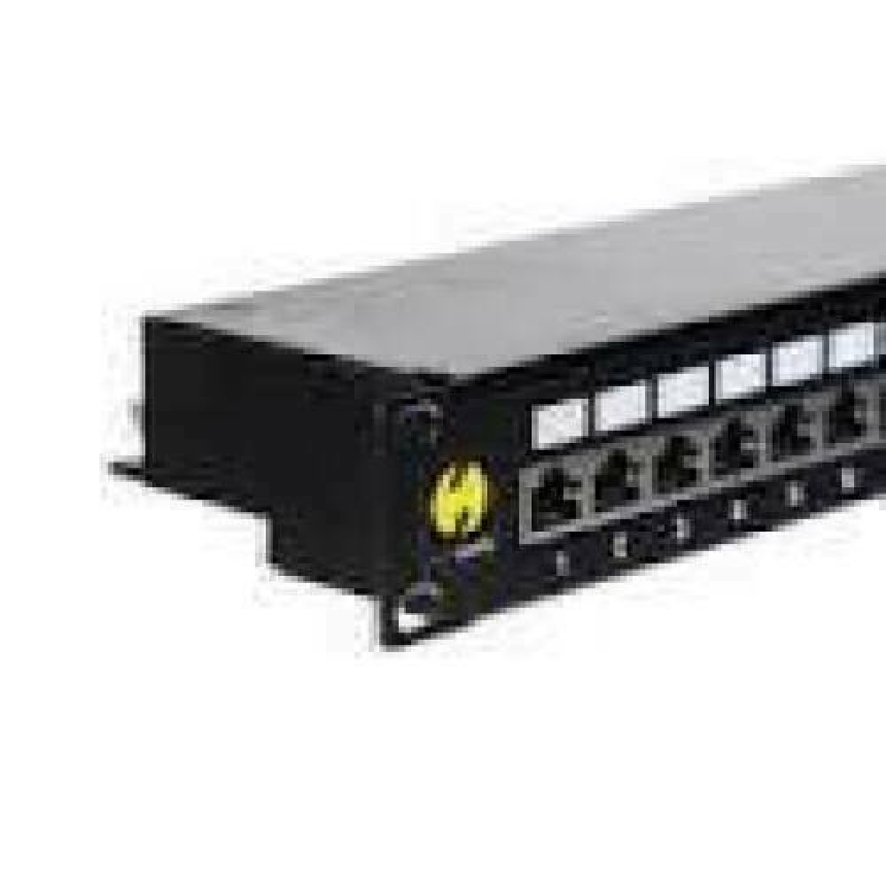 NETRACK 104-06 patch panel 19inch 24-ports cat. 6 UTP with shelf