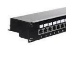 NETRACK 104-07 patch panel 19inch 24-ports cat. 6 FTP with shelf