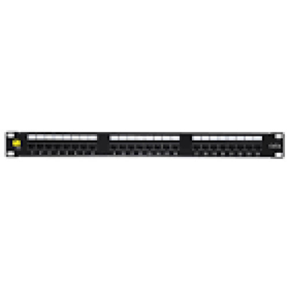 NETRACK 104-08 patch panel 19inch 24-ports cat. 6 UTP with shelf