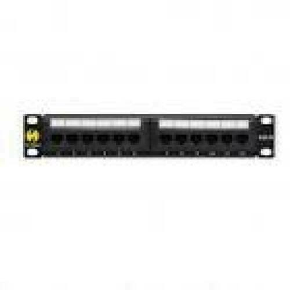 NETRACK 104-16 patch panel 10inch 12-ports cat. 6 UTP