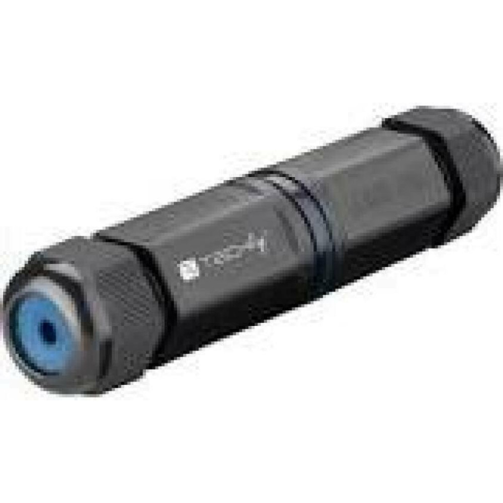 TECHLYPRO 105896 Modular inline coupler RJ45 F/F Cat6 F/UTP outdoor IP68