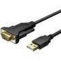 TECHLY Adapter Converter USB2.0 to Serial Black on cable 1.5m